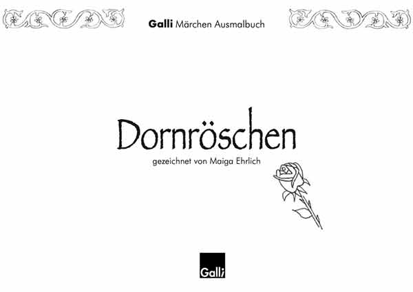 Märchen Ausmalbuch – Dornröschen