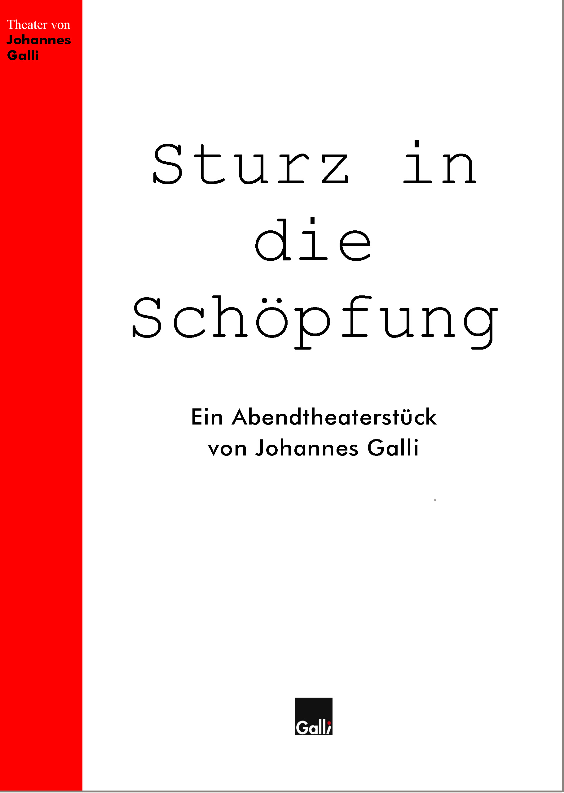 Sturz in die Schöpfung