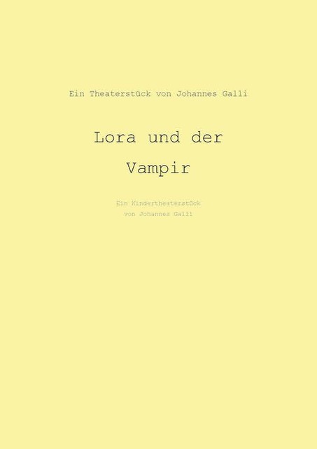 Lora und der Vampir