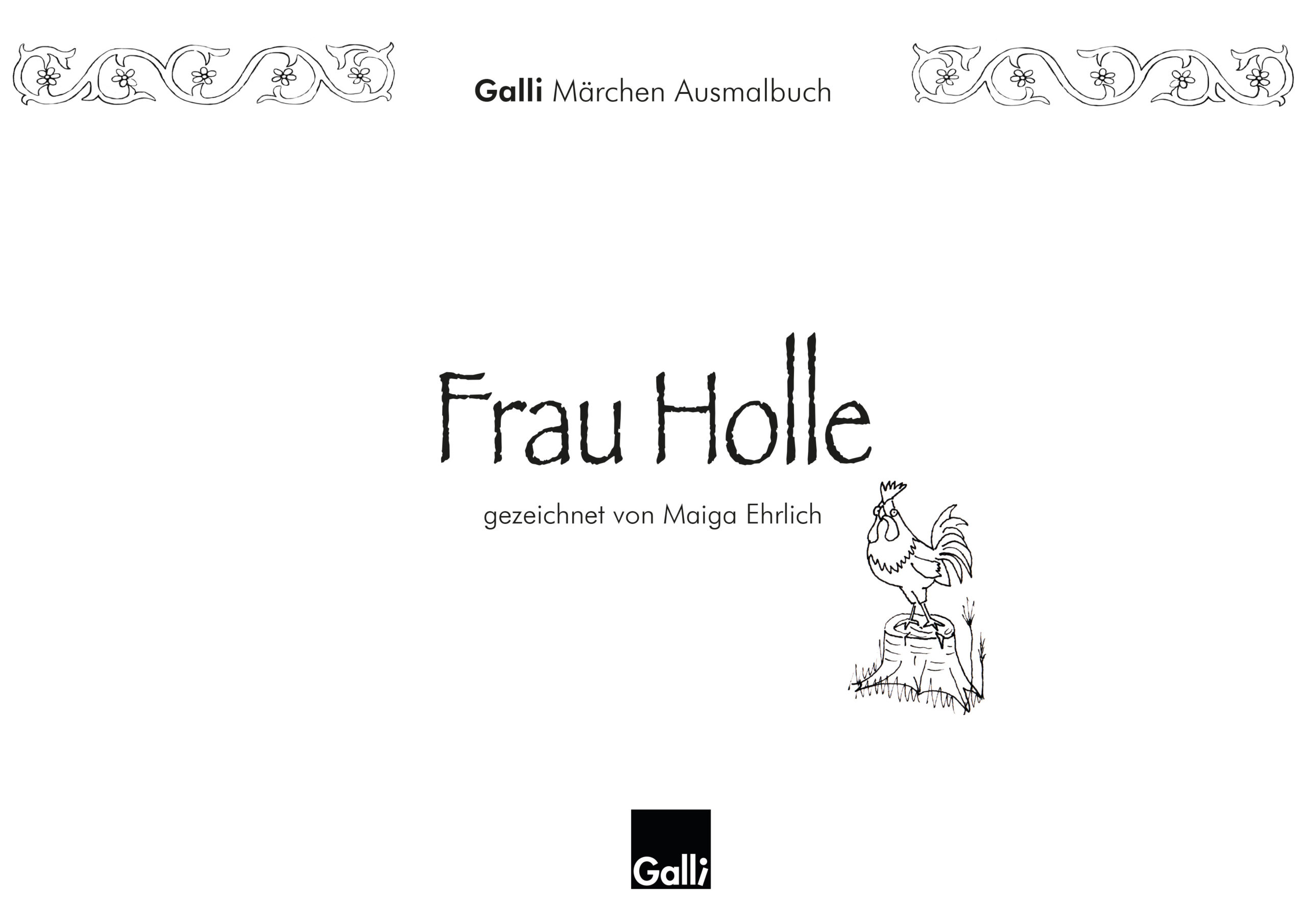 Märchen Ausmalbuch – Frau Holle