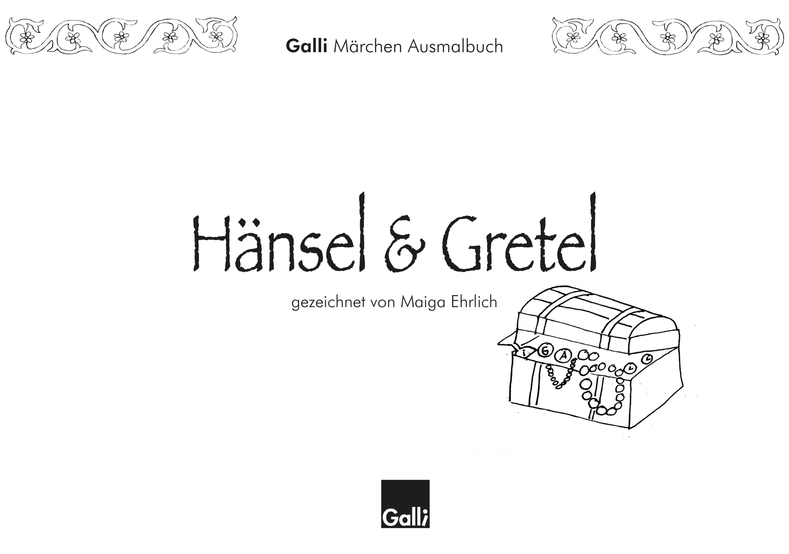 Märchen Ausmalbuch – Hänsel & Gretel