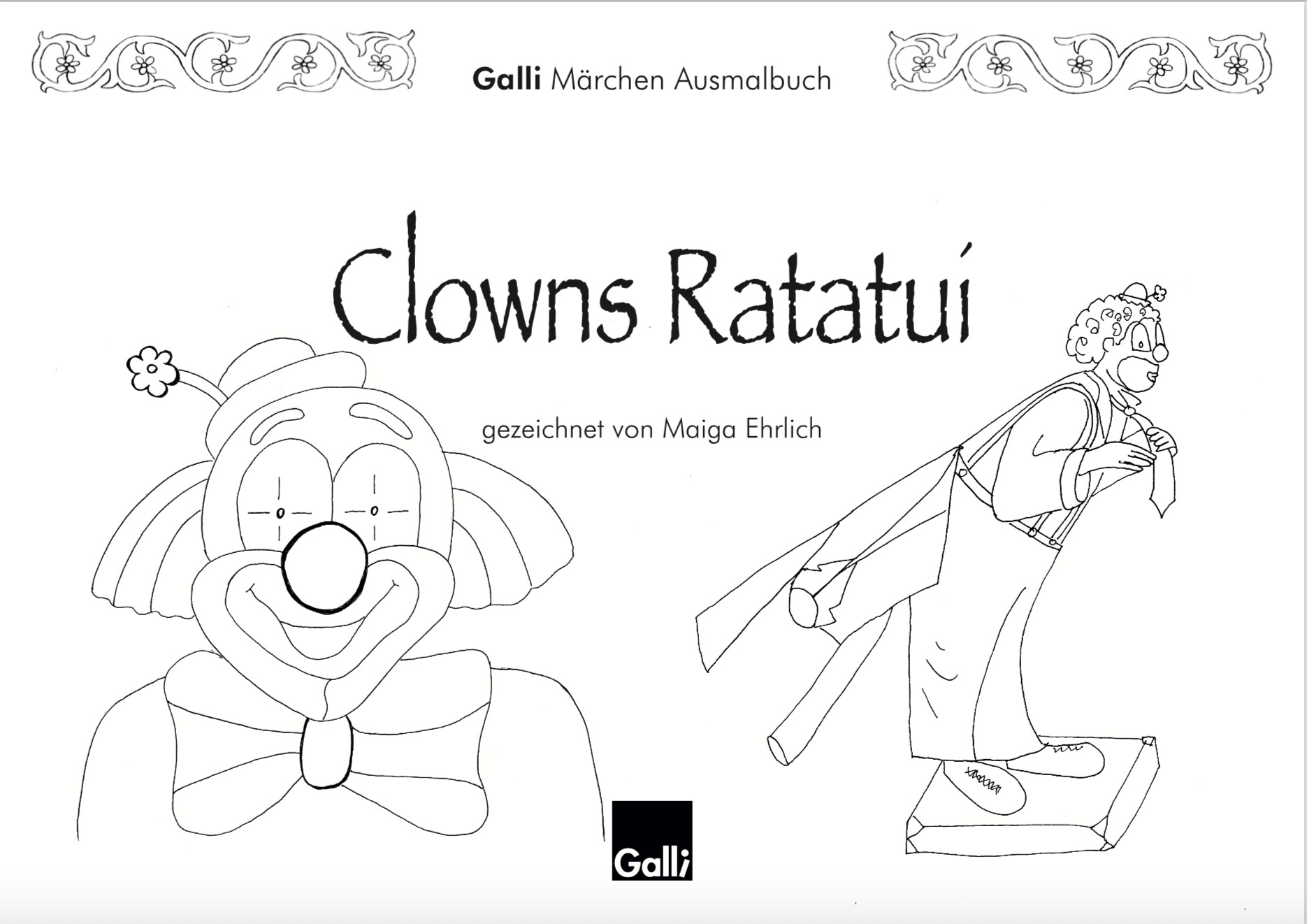 Märchen Ausmalbuch – Clowns Ratatui