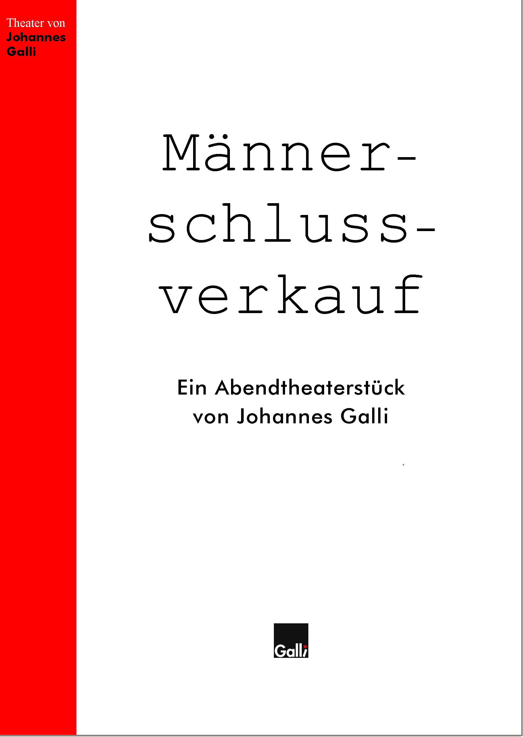 Männerschlussverkauf