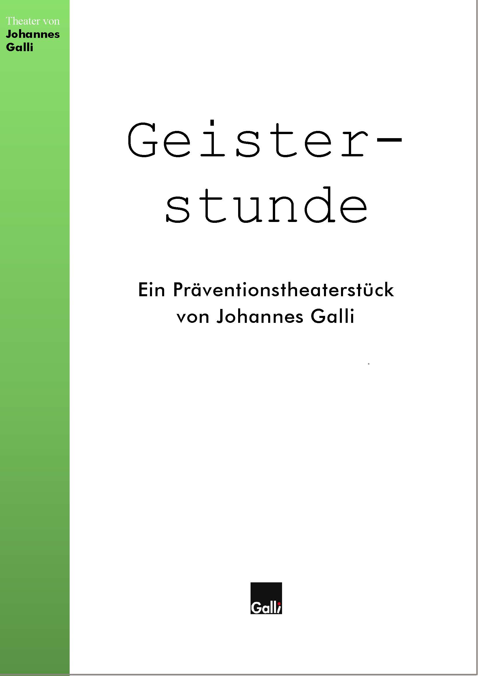 Die Geisterstunde